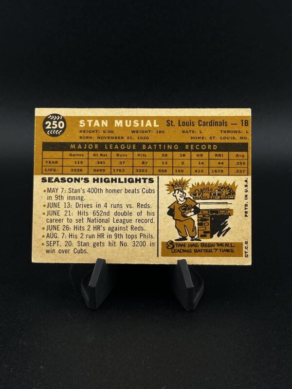 1960 Topps #250 Stan Musial EX / MT
